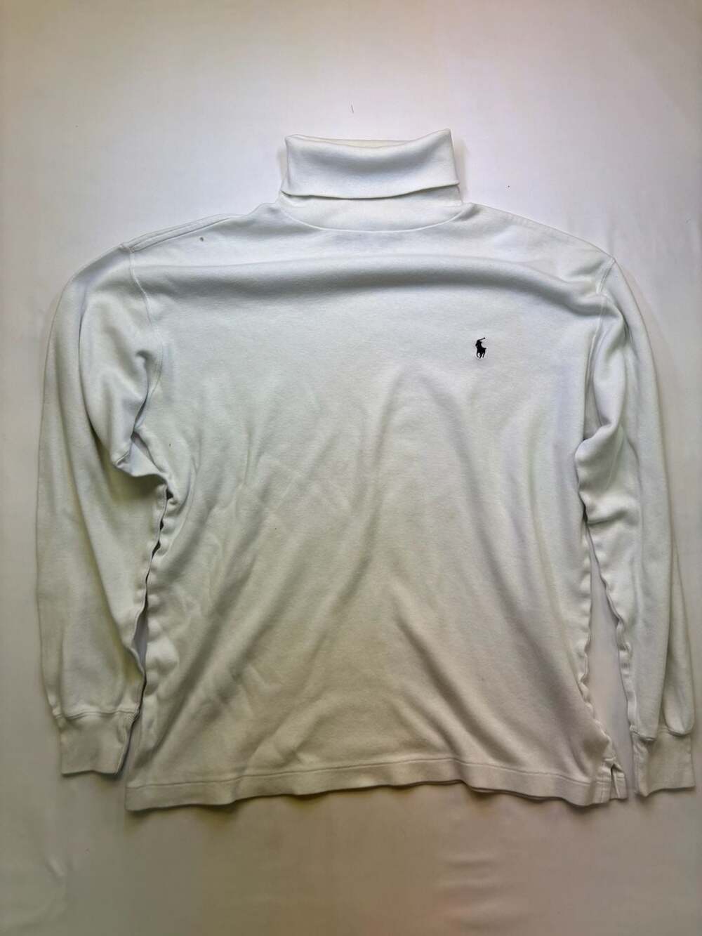Polo Ralph Lauren Vintage Long Sleeve Turtleneck White Men's Size M